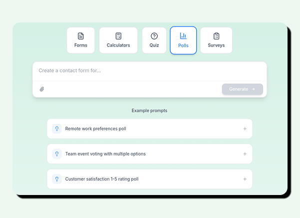 Create Your Poll Fast