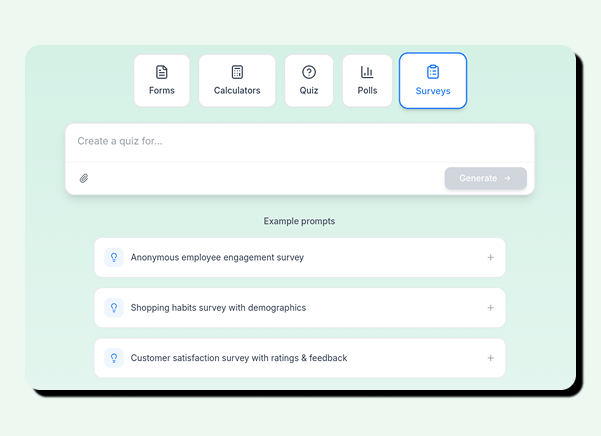 Tell Us What You Need